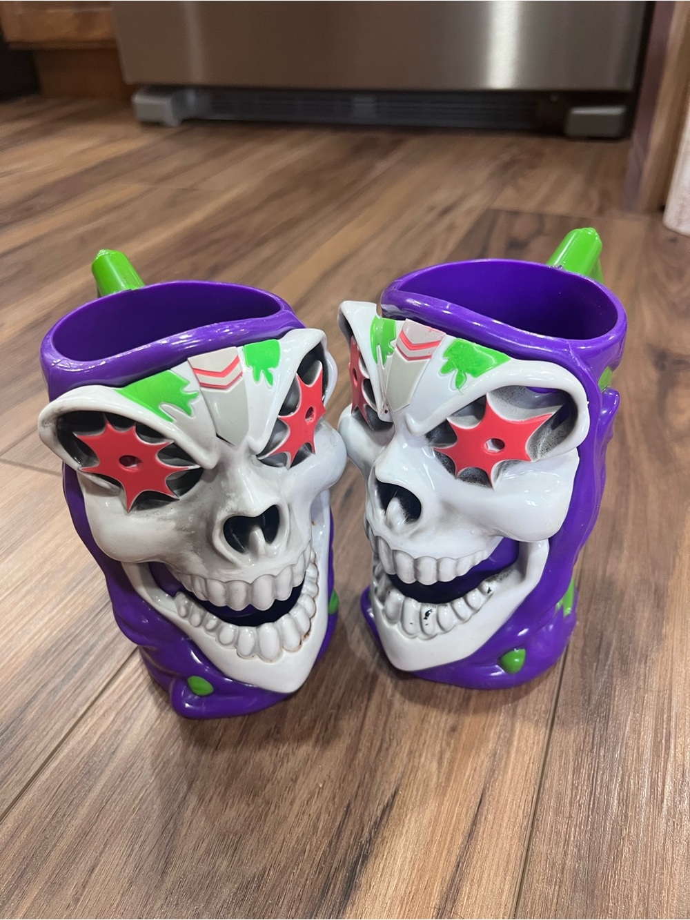 Purple Skull Novelty Mug - Halloween Home Accent